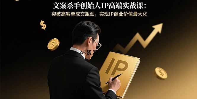 文案杀手创始人IP高端实战课:突破高客单成交瓶颈,实现IP商业价值最大化-351资源网