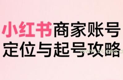 小红书电商全链路实战从定位到爆单,系统拆解小红书商家起号全流程(更新)-351资源网