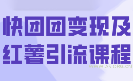 葡萄·快团团变现及红薯引流课程-351资源网
