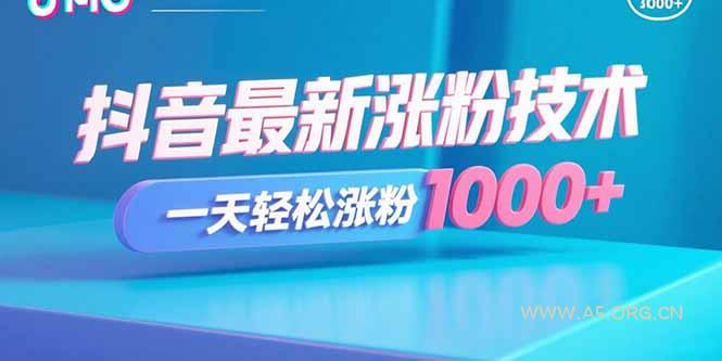 抖音最新涨粉技术，一天轻松涨粉1000+-351资源网