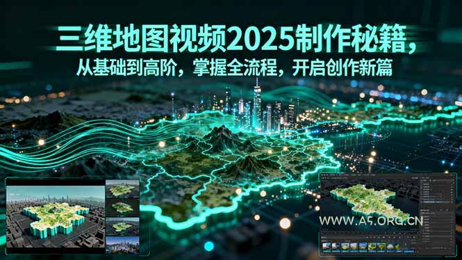 三维地图视频2025制作秘籍，从基础到高阶，掌握全流程，开启创作新篇-351资源网