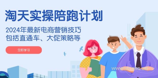 淘天实操陪跑计划,2024年最新电商营销技巧,包括直通车、大促策略等-351资源网