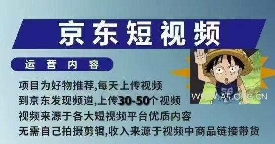 京东短视频带货课，无需自己拍摄剪辑，保姆式教学，两天快速上手-351资源网