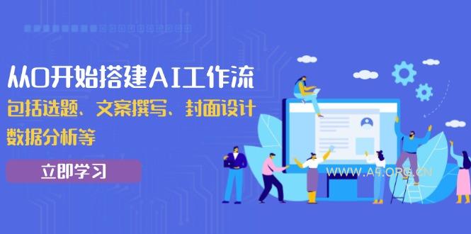 从0开始搭建AI工作流，包括选题、文案撰写、封面设计、数据分析等-351资源网
