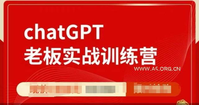 ChatGPT老板实战训练营，用GPT带飞，一人顶一个团队-351资源网