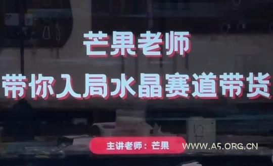 芒果老师·带你入局水晶赛道带货-351资源网