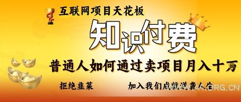 互联网项目天花板，知付付费项目，普通人如何通过卖项目月入十个，拒绝韭菜【揭秘】-351资源网