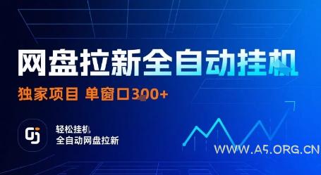 网盘拉新全自动挂G，独家项目，全自动运行完成拉新做任务，单窗口3张+【揭秘】-351资源网