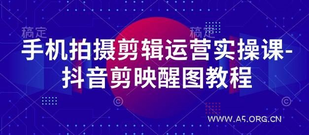 手机拍摄剪辑运营实操课-抖音剪映醒图教程-351资源网