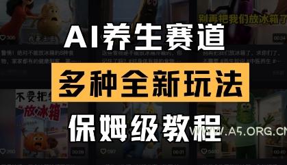 AI养生赛道，多种全新玩法，保姆级教程拆解-351资源网