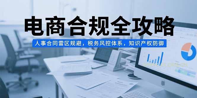 电商合规全攻略，人事合同雷区规避，税务风控体系，知识产权防御-351资源网