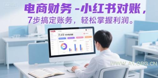 电商财务-小红书对账，7步搞定账务，轻松掌握利润-351资源网