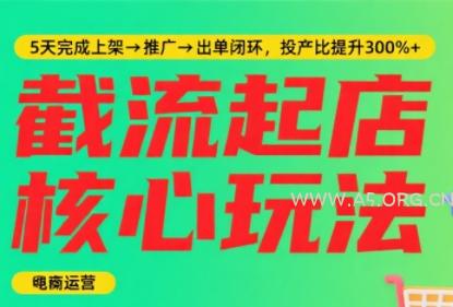 淘宝截流快速起店玩法，掌握暴力快速起店的流程-351资源网