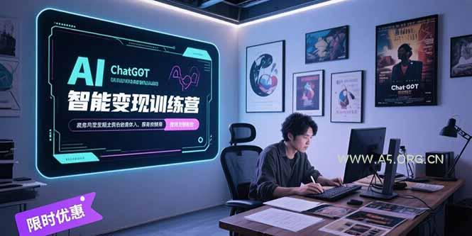 AI智能变现训练营，ChatGPT写作变现，电影解说制作，图文带货方法论-351资源网
