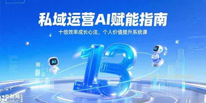 私域运营AI赋能指南，十倍效率成长心法，个人价值提升系统课-351资源网