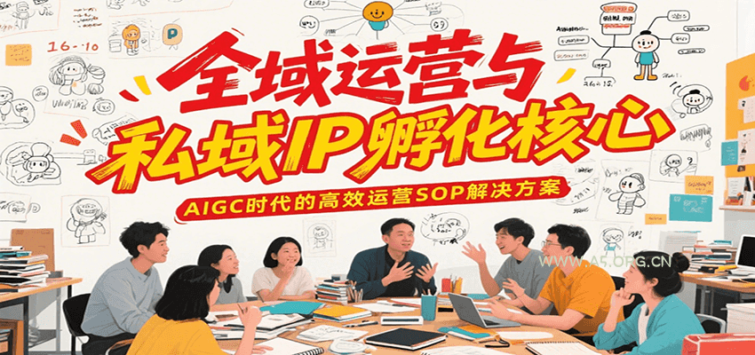 全域运营与私域IP孵化核心，AIGC时代的高效运营SOP解决方案-351资源网
