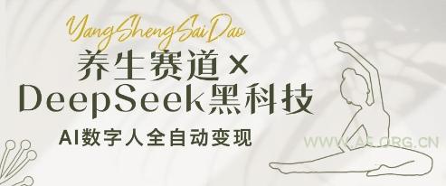 养生赛道+DeepSeek黑科技：AI数字人全自动变现，小白也能月入过W-351资源网