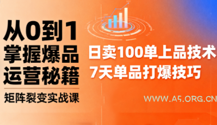 抖音小店爆品打造与矩阵裂变实战课-351资源网