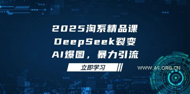 2025 淘系精品课，DeepSeek 裂变，AI 爆图，暴力引流-351资源网