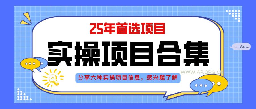 2025年实操六大项目实操演练，挂机类型，AI直播类型，轻资产创业类型，...-351资源网