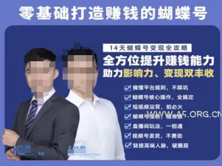 蝴蝶号专栏-视频号运营教程，零基础打造挣钱的蝴蝶号，14天蝴蝶号变现全攻略-351资源网