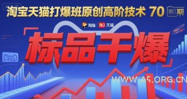 淘宝天猫打爆班原创高阶技术第70期：标品干爆-351资源网