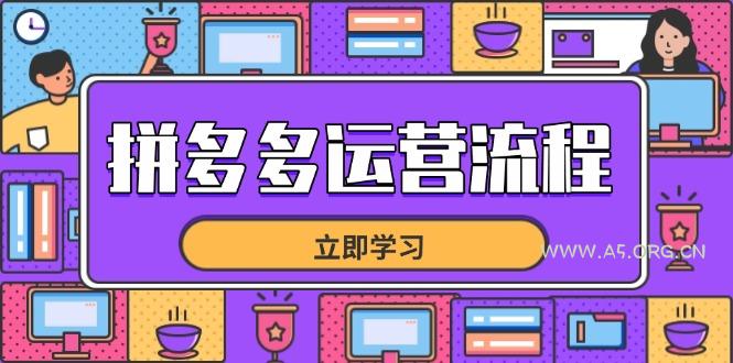 拼多多运营流程，从选品到流量，全链路运营技巧，助力店铺爆单-351资源网