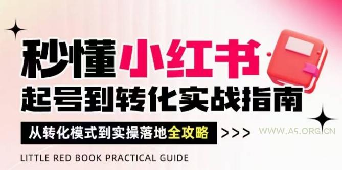 秒懂小红书-起号到转化实战指南，​从转化模式到实操落地全攻略，让你破解流量玄学，做得有结果-351资源网