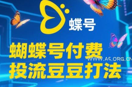 渔财老师·2025蝴蝶号付费投流豆豆打法-351资源网