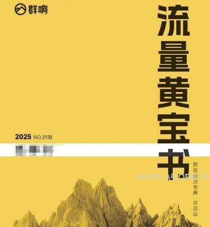 群响流量黄宝书25-29期,群响内部私享资料非卖品-351资源网