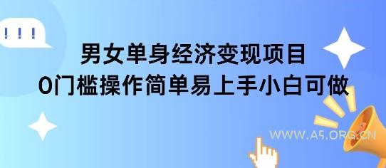 女单身经济项目变现周期长可复购率高日入1k+-351资源网