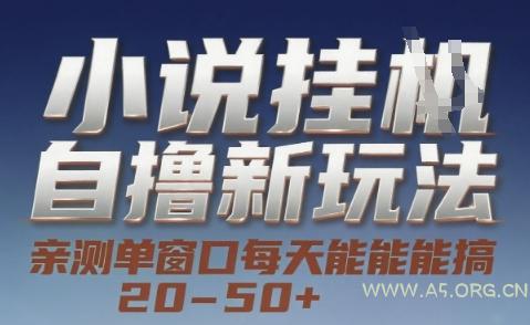 小说自撸新玩法 — 亲测单窗口每天能搞 20-50+，支持矩阵化批量操作【揭秘】-351资源网