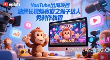 YouTube出海项目,油管长视频赛道之猴子达人秀制作教程-351资源网