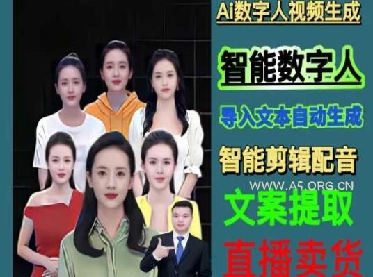 伍老师Ai数字人快速剪辑制作以及变现视频课-351资源网
