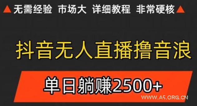 抖音无人直播6.0 简单无脑可矩阵 每天两小时轻松躺赚500+-351资源网