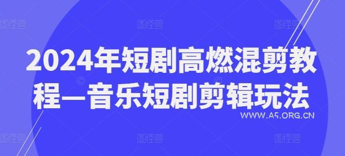 2024年短剧高燃混剪教程—音乐短剧剪辑玩法-351资源网