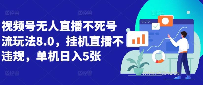 视频号无人直播不死号流玩法8.0，挂机直播不违规，单机日入5张【揭秘】-351资源网