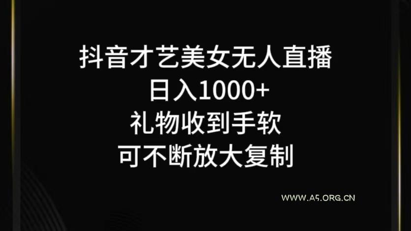 抖音无人直播日入1000+,项目最新玩法-351资源网