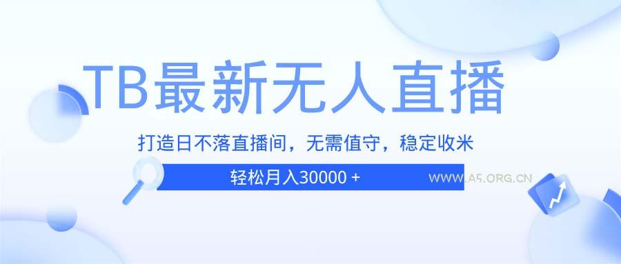 TB无人直播，打造日不落直播间，无需真人出镜，无需值守，打造日不落直...-351资源网