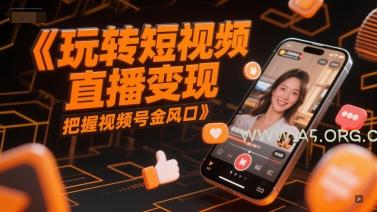 玩转短视频直播变现，把握视频号金风口-351资源网