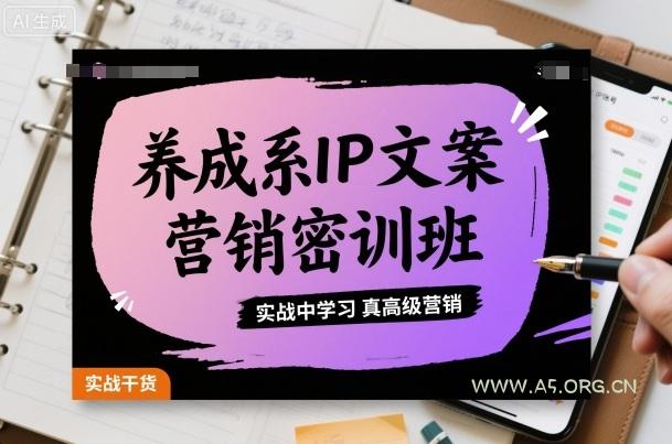 养成系IP文案营销密训班，实战中学习真高级营销-351资源网