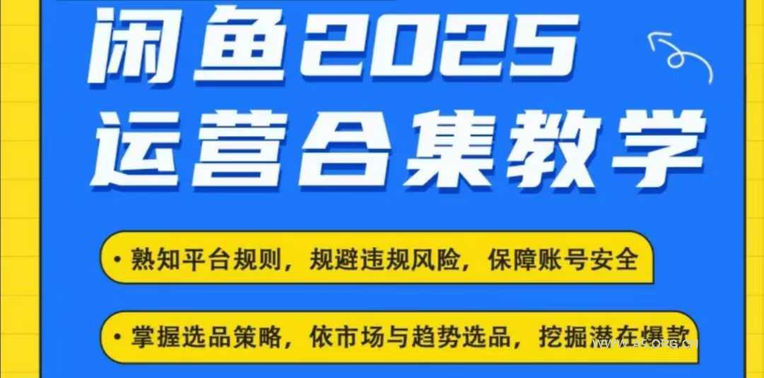 2025闲鱼电商运营全集,2025最新咸鱼玩法-351资源网