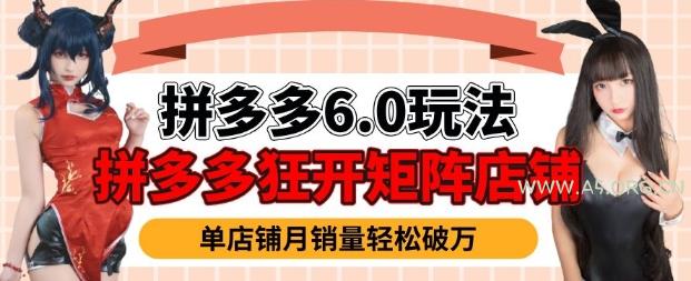 拼多多虚拟商品暴利6.0玩法，轻松实现月入过W-351资源网