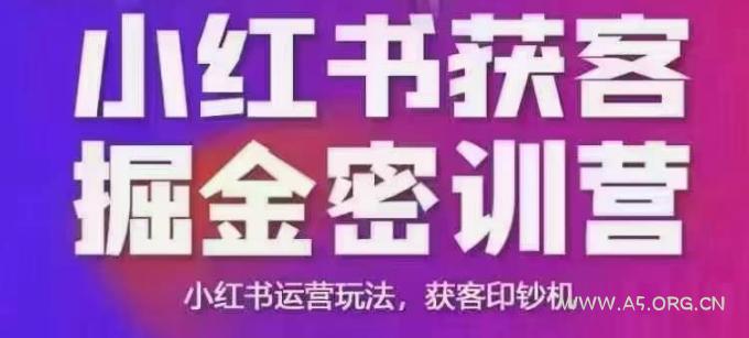 小红书获客掘金线下课，录音+ppt照片，小红书运营玩法，获客印钞机-351资源网