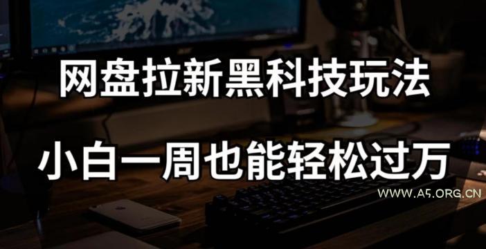 网盘拉新黑科技玩法,小白一周也能轻松过万【全套视频教程+黑科技】【揭秘】-351资源网