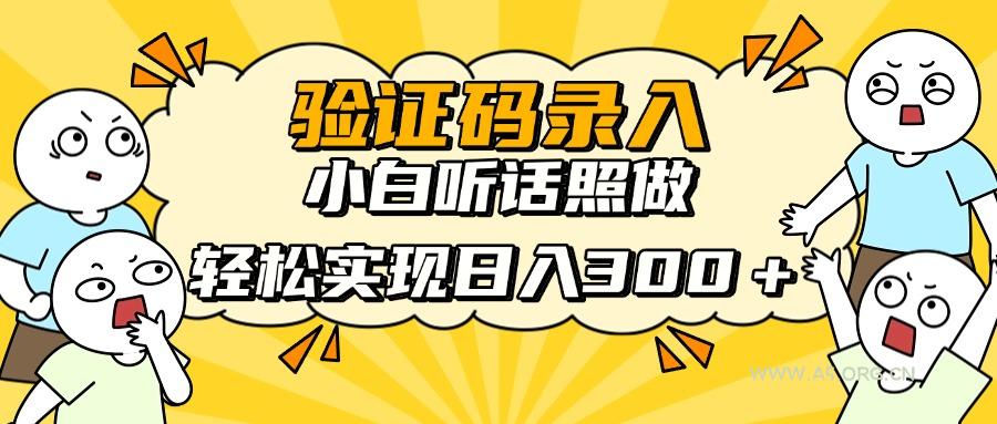 信息录入项目，10秒一单，新手小白听话照做快速上手，实现日入300＋-351资源网