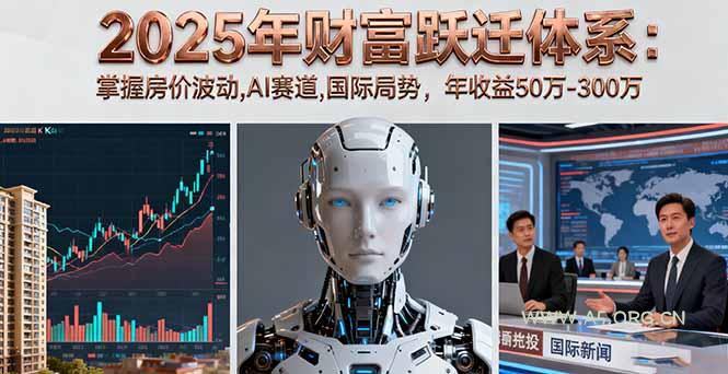 2025年财富跃迁体系：掌握房价波动,AI赛道,国际局势，年收益50万-300万-351资源网