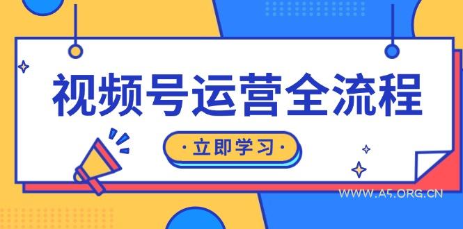 视频号运营全流程：起号方法、直播流程、私域建设及自然流与付费流运营-351资源网