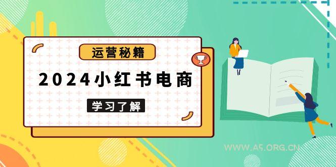 2024小红书电商教程，从入门到实战，教你有效打造爆款店铺，掌握选品技巧-351资源网