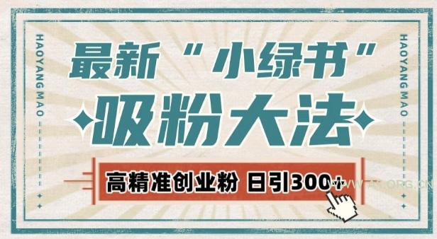 最新自动化“吸粉术”，小绿书激活私域流量，每日轻松吸引300+高质精准粉!-351资源网